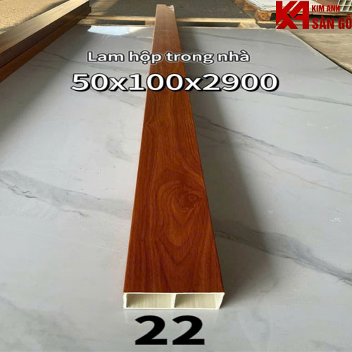 Thanh Lam Hộp Nhựa Giả Gỗ 50*100 AV-22
